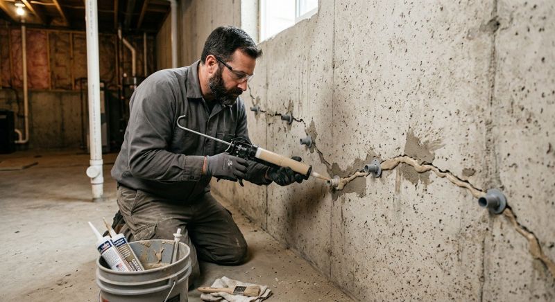 Basement Crack Repair in Fort Collins, CO