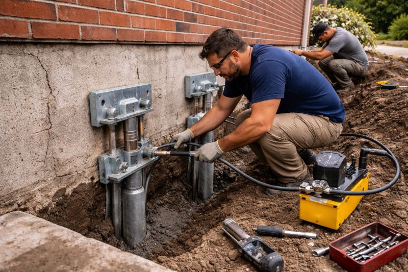 Foundation Pier Repair in Greenville, SC